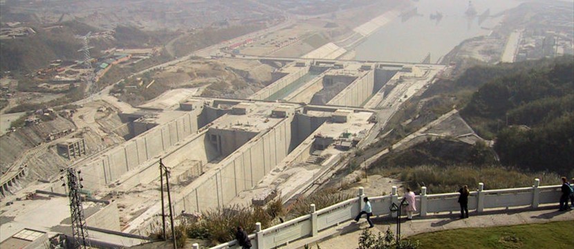 3-Schluchten-Staudamm Bauphase November 2002
