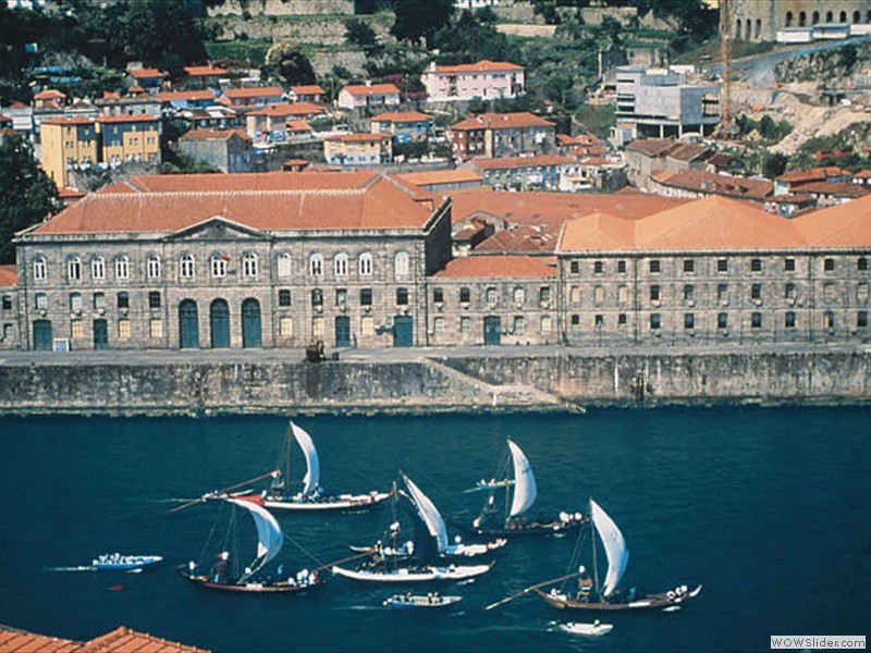 Oporto mit Segelschiffen